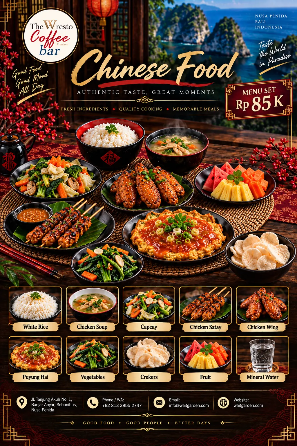 Chinese Food Set Menu