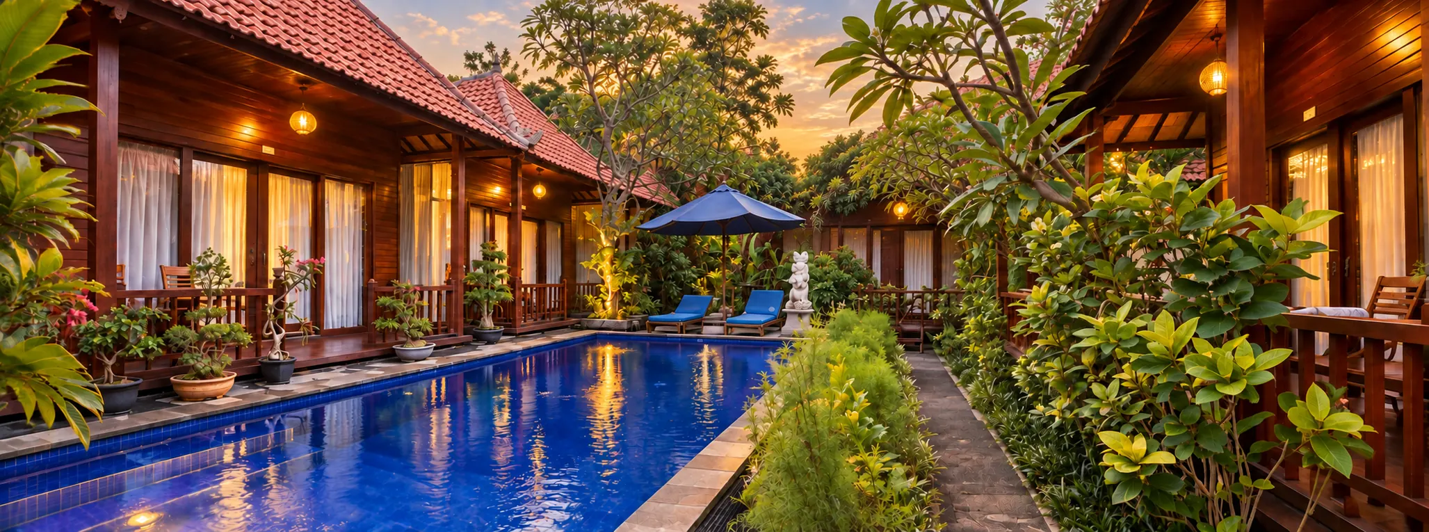 The garden pool at Wait Garden
