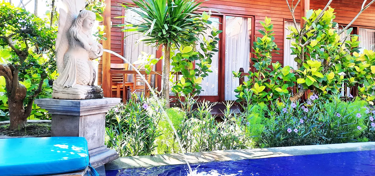 The garden pool at Wait Garden